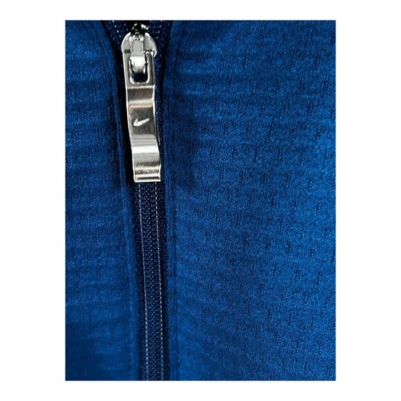 Nike Golf Men's THERMA-FIT 1/4 Zip Pullover | Sz M Royal Blue & Grey Side Panels - Picture 4 of 9